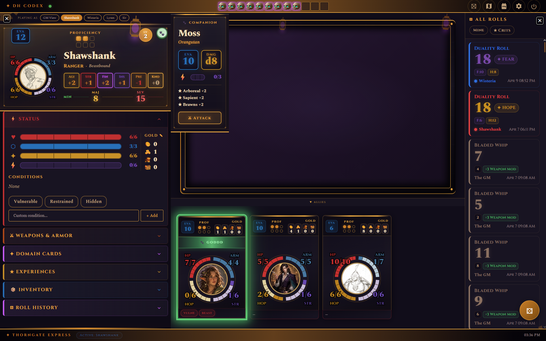 Daggerheart UI